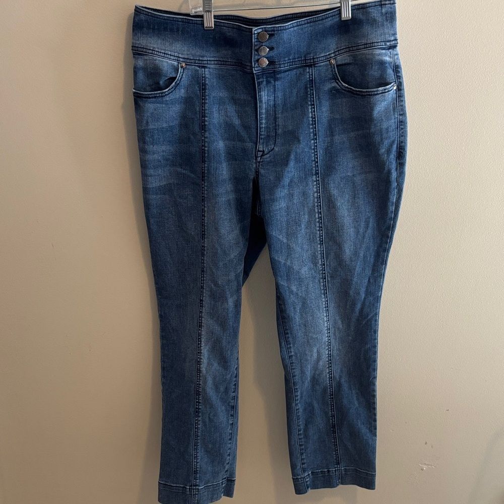 Lane Bryant high-rise straight jeans size 18